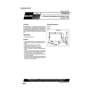 STK392-010 Sanyo 3-channel Convergence Correction Circuit Data Sheet