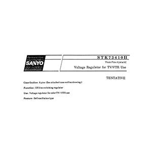 STK73410II Sanyo Voltage Regulator Data Sheet