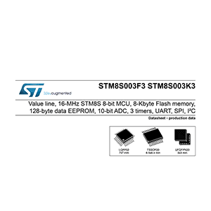STM8S003F3 Microcontroller Data Sheet