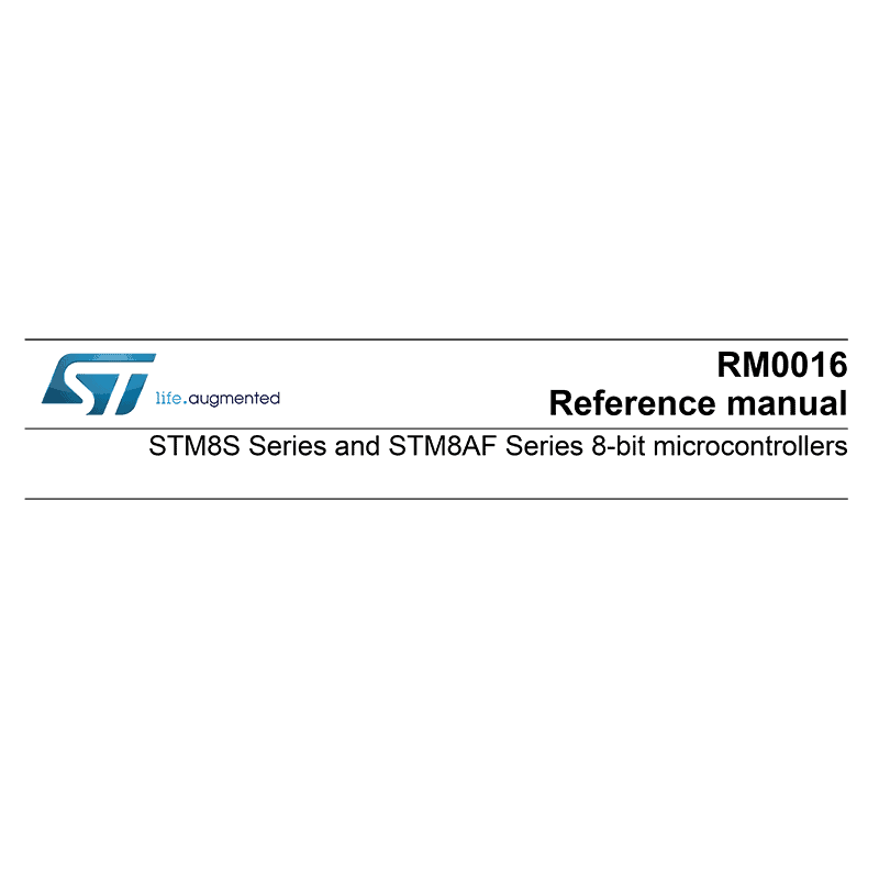 STM8S / STM8AF Series 8-bit Microcontroller Reference Manual