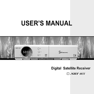 Strong SRT4651 Digital Satellite Receiver User's Manual
