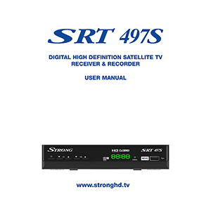 Strong SRT497S Satellite Receiver / Recorder User Manual