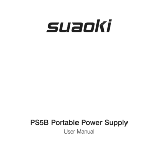 Suaoki PS5B Portable Power Station User Manual
