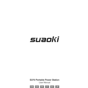 Suaoki S370 Portable Power Station User Manual