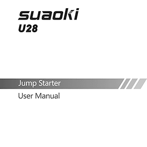 Suaoki U28 Jump Starter User Manual