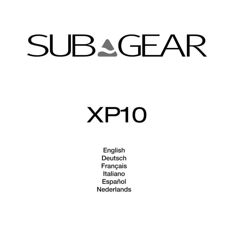 SUBGEAR XP10 Dive Computer Operating Manual