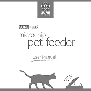 SureFeed Microchip Pet Feeder MPF001 User Manual