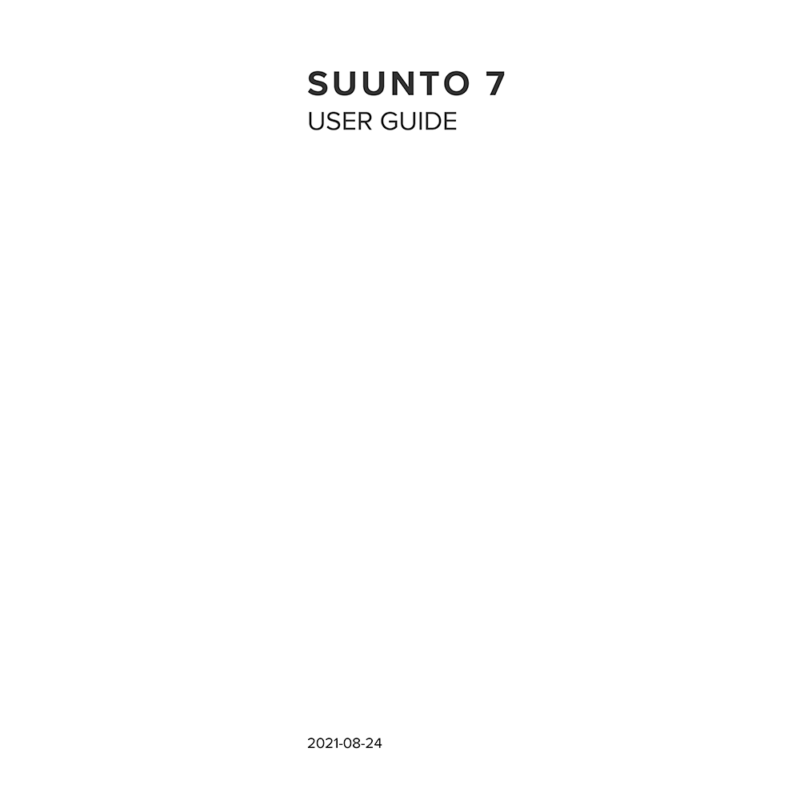 Suunto 7 GPS Sports Smartwatch User Guide