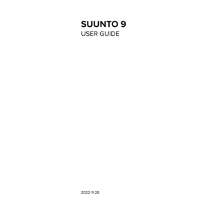 Suunto 9 Multisport GPS Watch User Guide