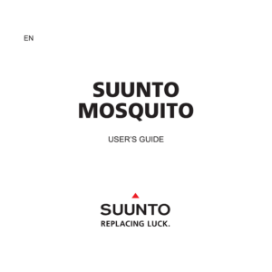 Suunto Mosquito Dive Computer User's Guide