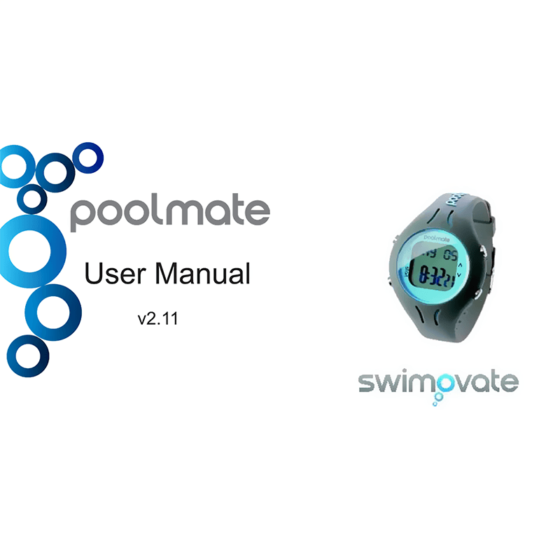 Swimovate PoolMate Swim Tracking Watch User Manual