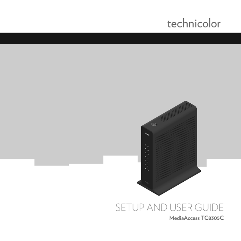 Technicolor MediaAccess TC8305C Gateway User Guide