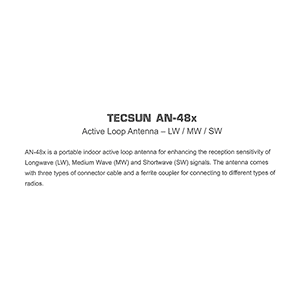 Tecsun AN-48x LW/MW/SW Active Loop Antenna User Manual