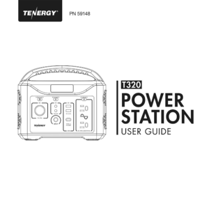 Tenergy T320 Portable Power Station User Guide