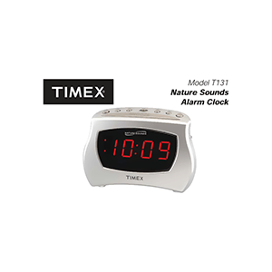 Timex T131 Alarm Clock User Manual