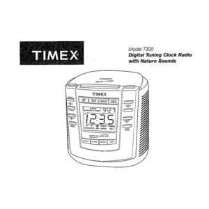 Timex T300 Clock Radio User Manual