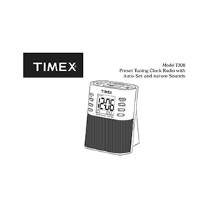 Timex T308 Clock Radio User Manual