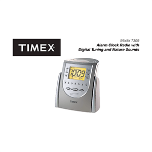 Timex T309 Alarm Clock Radio User Manual