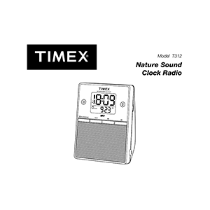 Timex T312 Nature Sound Clock Radio User Manual