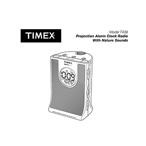 Timex T436 Projection Alarm Clock Radio User Manual