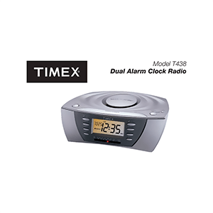 Timex T438 Dual Alarm Clock Radio User Manual