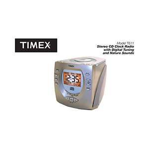 Timex T611 Stereo CD Clock Radio User Manual