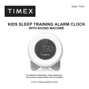 Timex TK321 Alarm Clock User Manual