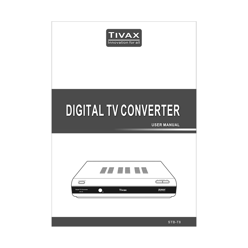 Tivax STB-T8 ATSC Digital Converter Box User Manual