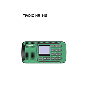 HR11S Tivdio / Retekess / Retevis Radio Operation Manual