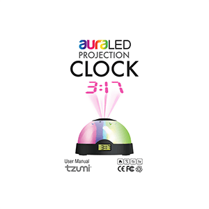 tzumi AuraLED Projection ColorClock User Manual