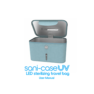 tzumi Sani-Case UV LED Sterilizing Travel Bag User Manual