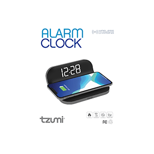 tzumi Wireless Charging Alarm Clock User Guide
