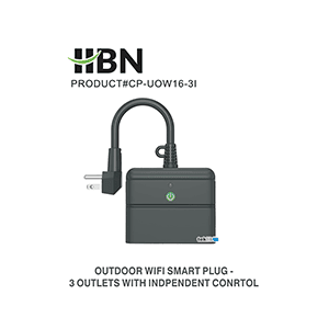 HBN U222BT / CP-UOW16-3I Outdoor Smart WiFi Plug Instruction Manual