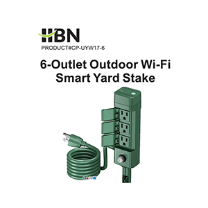 HBN U223WT / CP-UYW17-6 Smart WiFi Yard Stake Instruction Manual