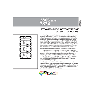 ULN2803A Allegro MicroSystems Darlington Array Data Sheet