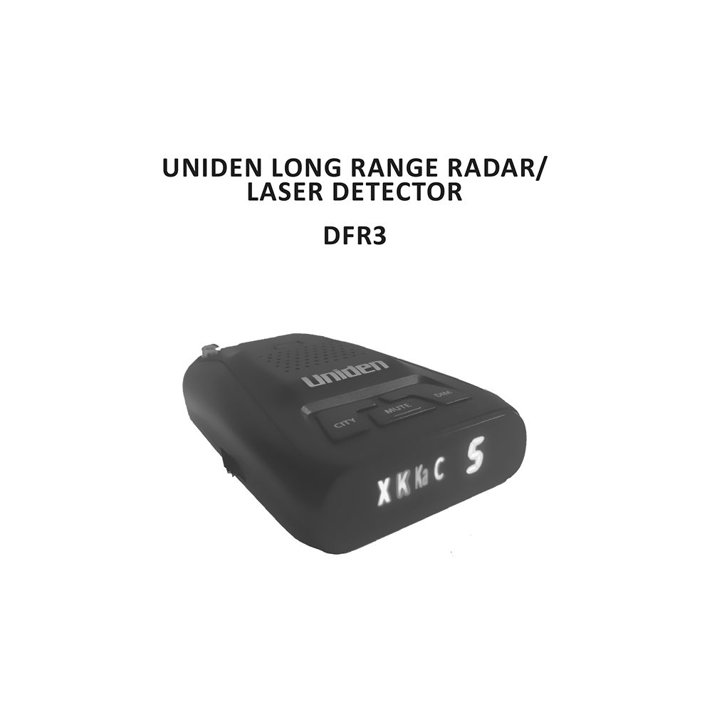Uniden DFR3 Radar/Laser Detector Owner's Manual
