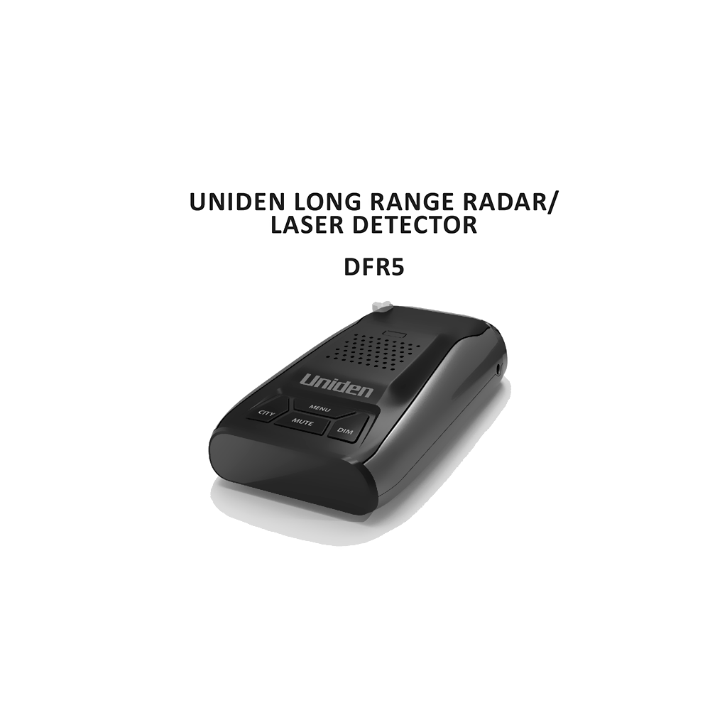 Uniden DFR5 Radar/Laser Detector Owner's Manual