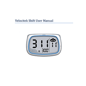 Velocitek Shift tactical sailing compass User Manual