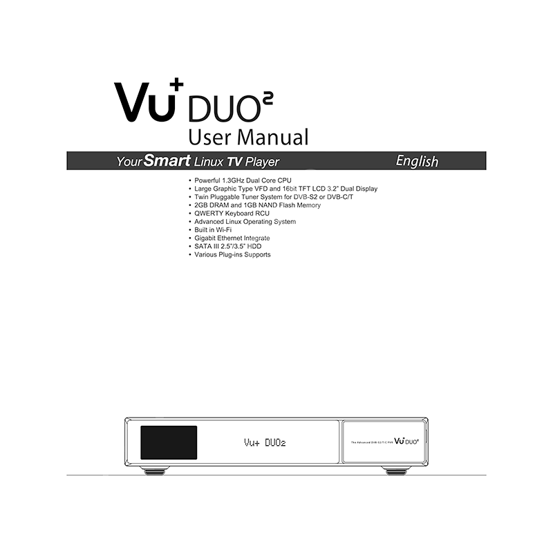 Vu+ DUO2 Linux TV Receiver User Manual