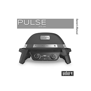 Weber Pulse 2000 Electric Grill Owner's Manual