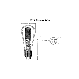 Western Electric 252A Vacuum Tube Data Sheet