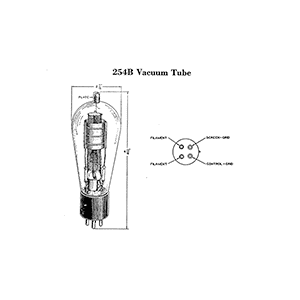 Western Electric 254B Vacuum Tube Data Sheet
