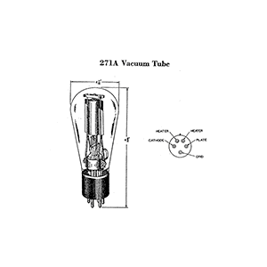 Western Electric 271A Vacuum Tube Data Sheet