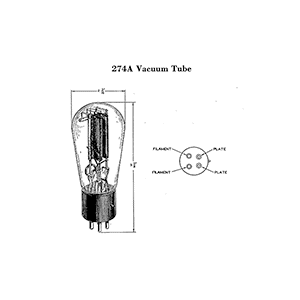 Western Electric 274A Vacuum Tube Data Sheet