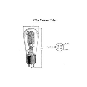 Western Electric 275A Vacuum Tube Data Sheet