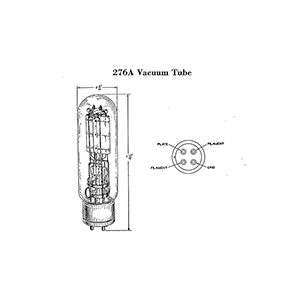 Western Electric 276A Vacuum Tube Data Sheet