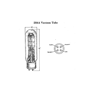 Western Electric 284A Vacuum Tube Data Sheet
