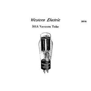 Western Electric 301A Vacuum Tube Data Sheet