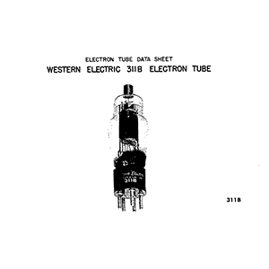 Western Electric 311B Electron Tube Data Sheet