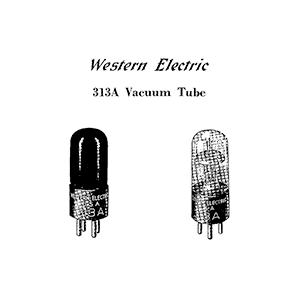 Western Electric 313A Vacuum Tube Data Sheet